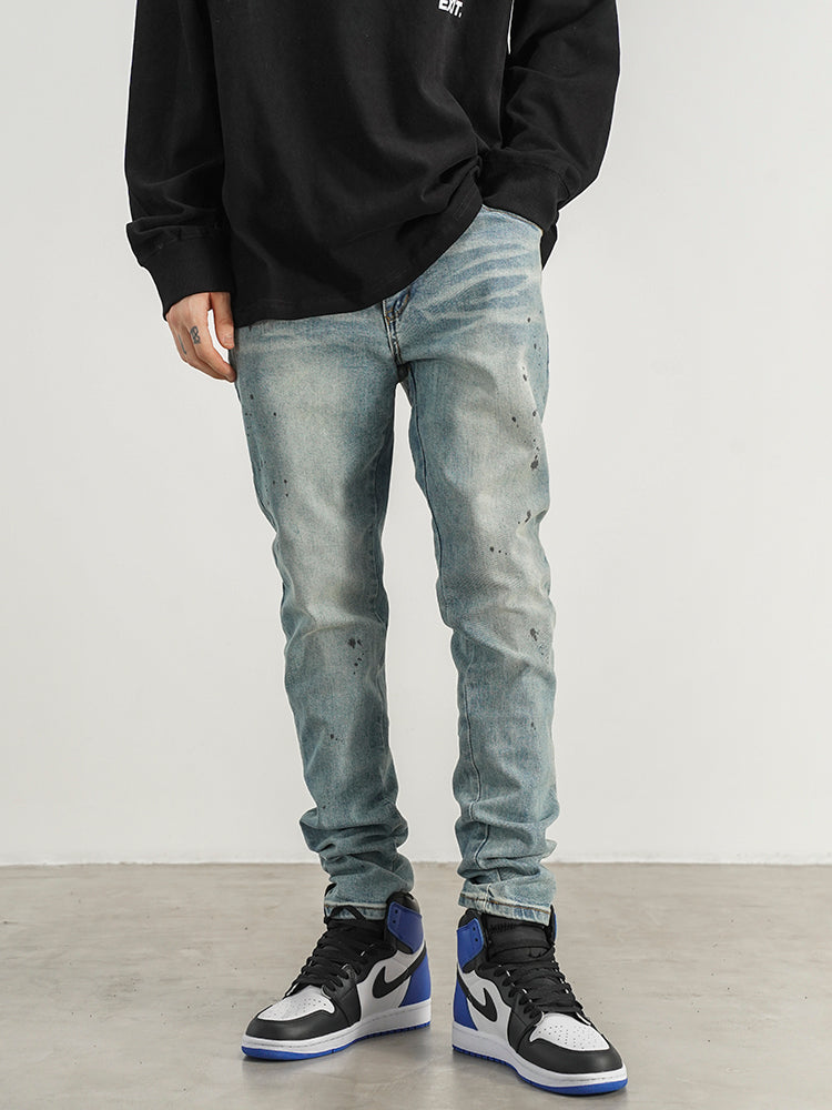 Blue Denim Inked Jeans