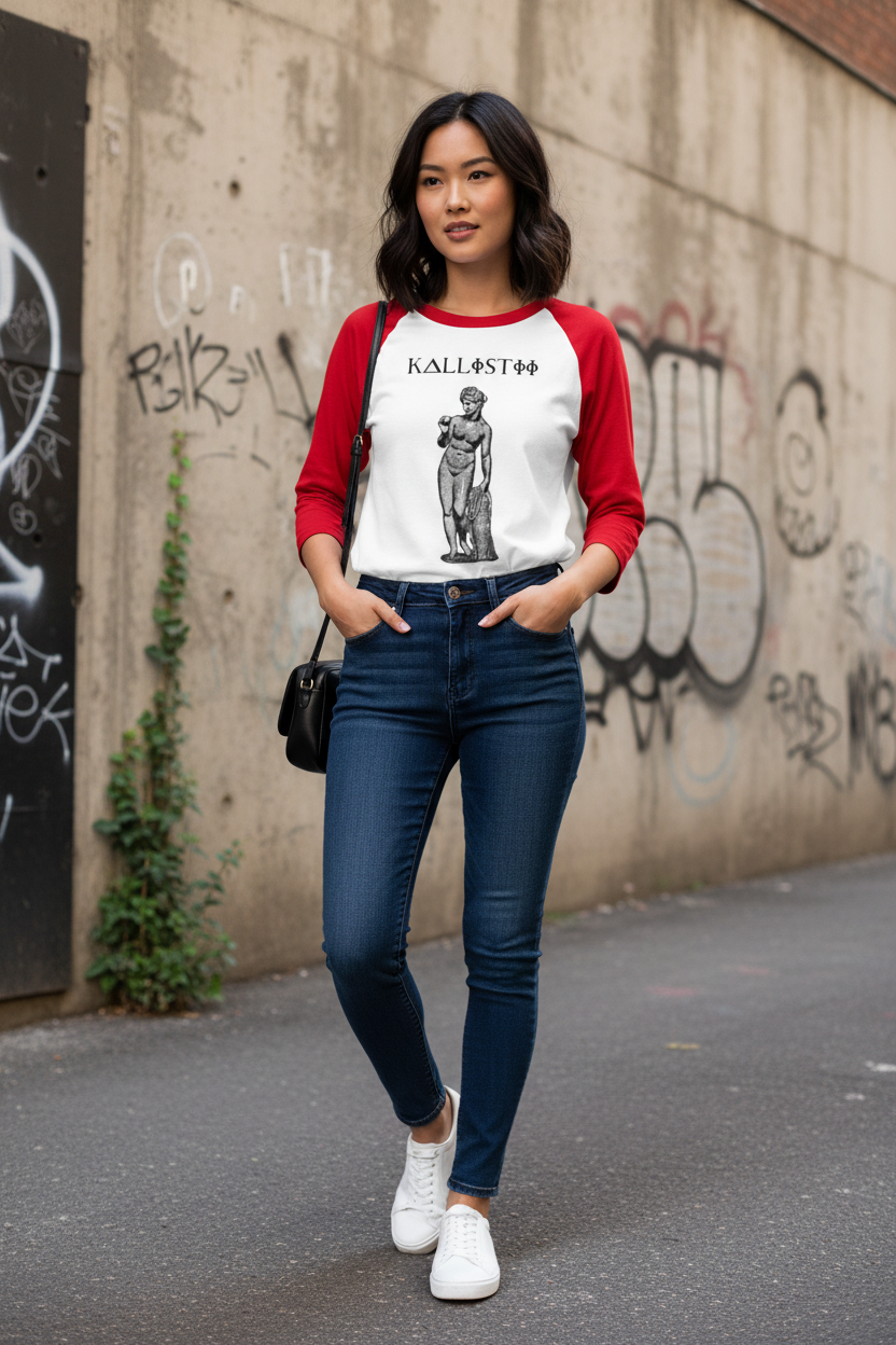 Aphrodite RED Sleeves #1 - Asian Female Model