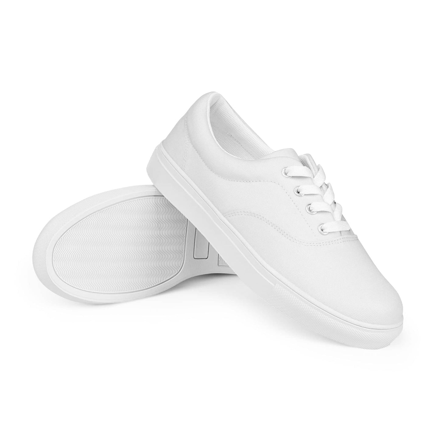 Kallistii all white stylish low top shoes for men with lace-up design and rubber sole