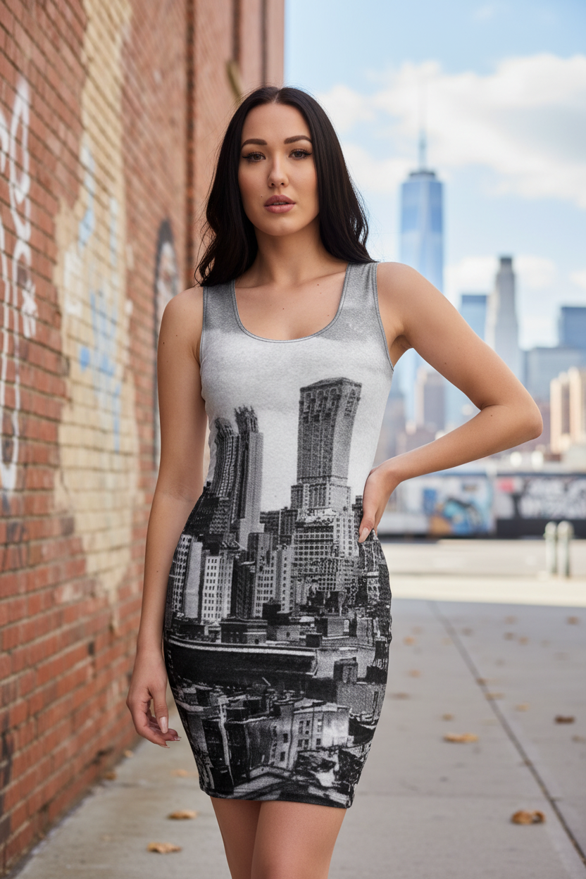 New York Dress #3 - Hispanic Female Model