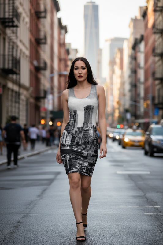 New York Dress #4 - White Female Model