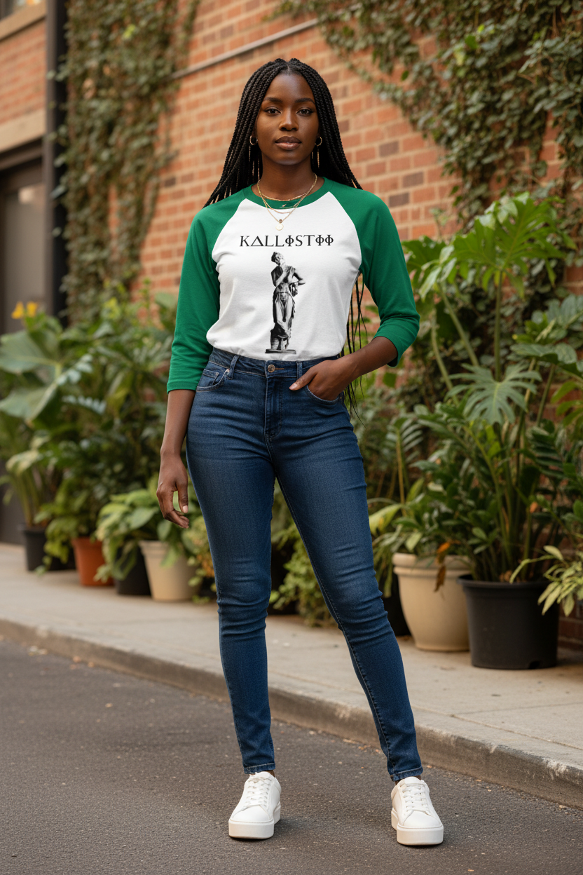 Persephone KELLY GREEN Sleeves #2 - Black Female Model