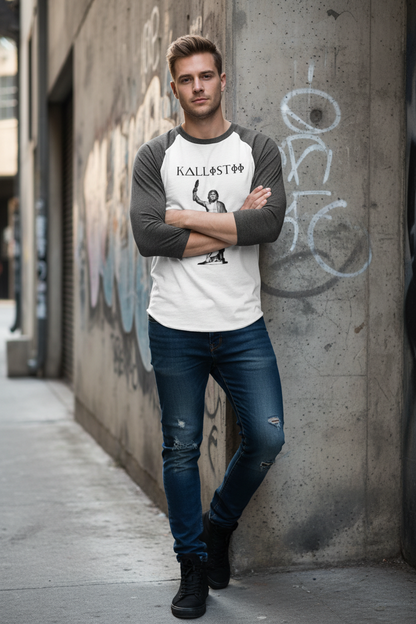 Zeus HEATHER CHARCOAL Sleeves #2 - White Male Model