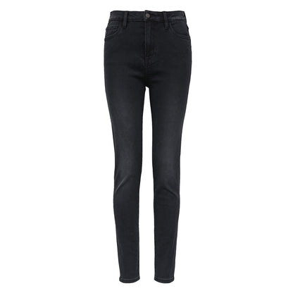 Kallistii black fade skinny jeans with a slim fit and classic five-pocket design